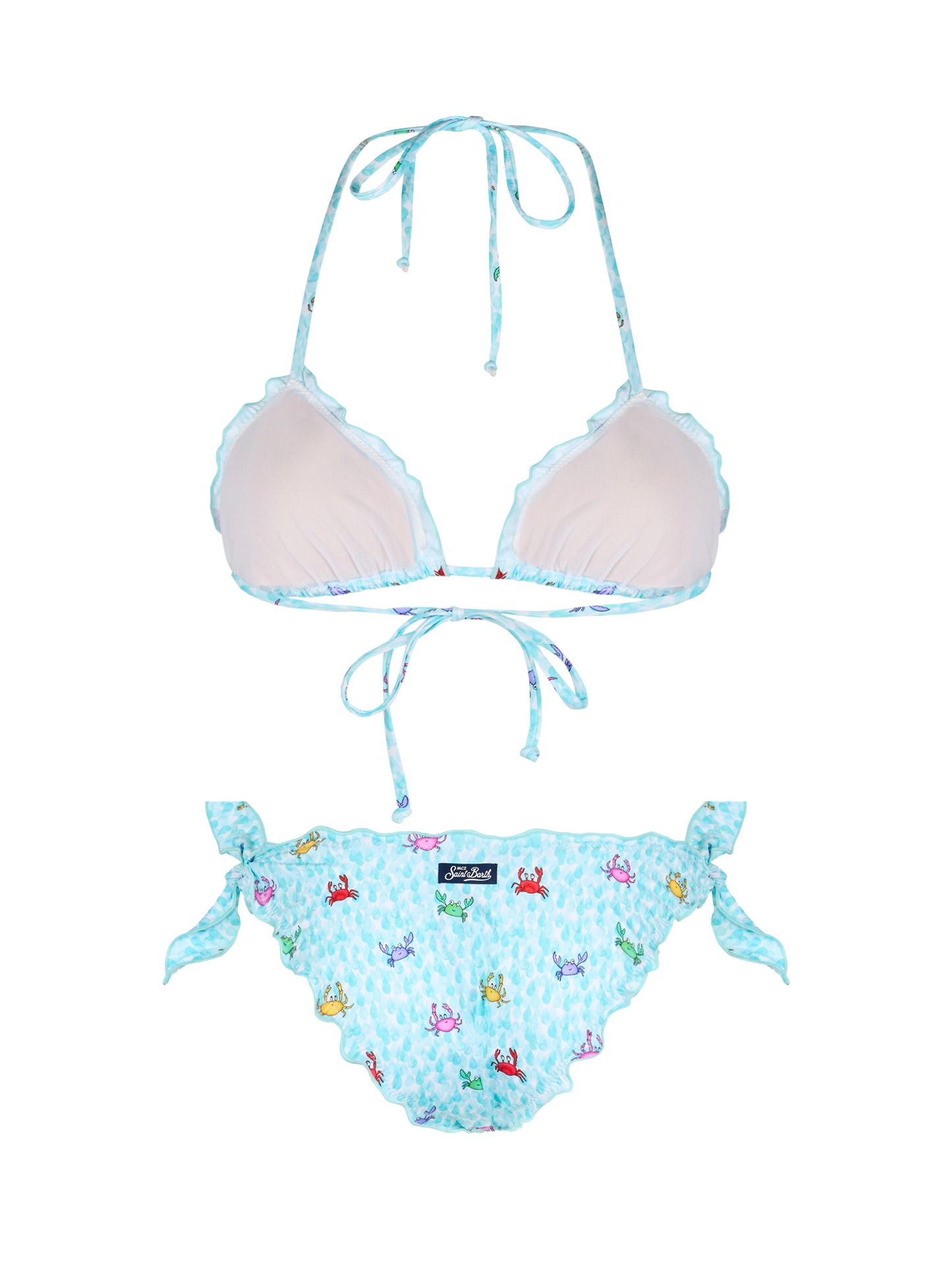 Bikini da donna classico a triangolo Sarius con granchio 