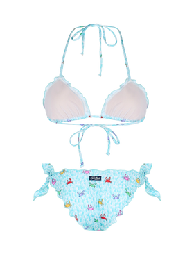 Bikini da donna classico a triangolo Sarius con granchio 