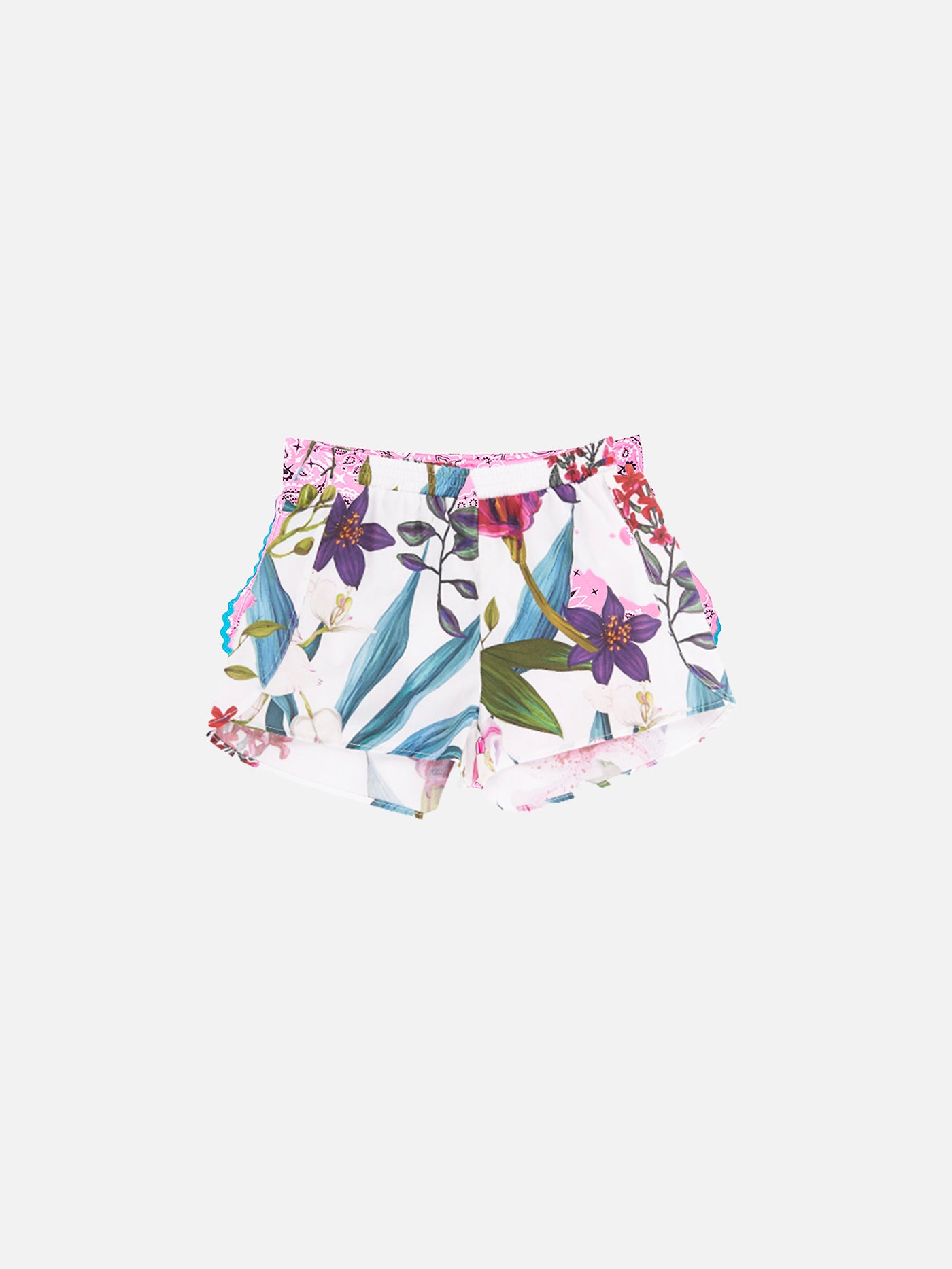Tropical print girl shorts - MC2 Saint Barth