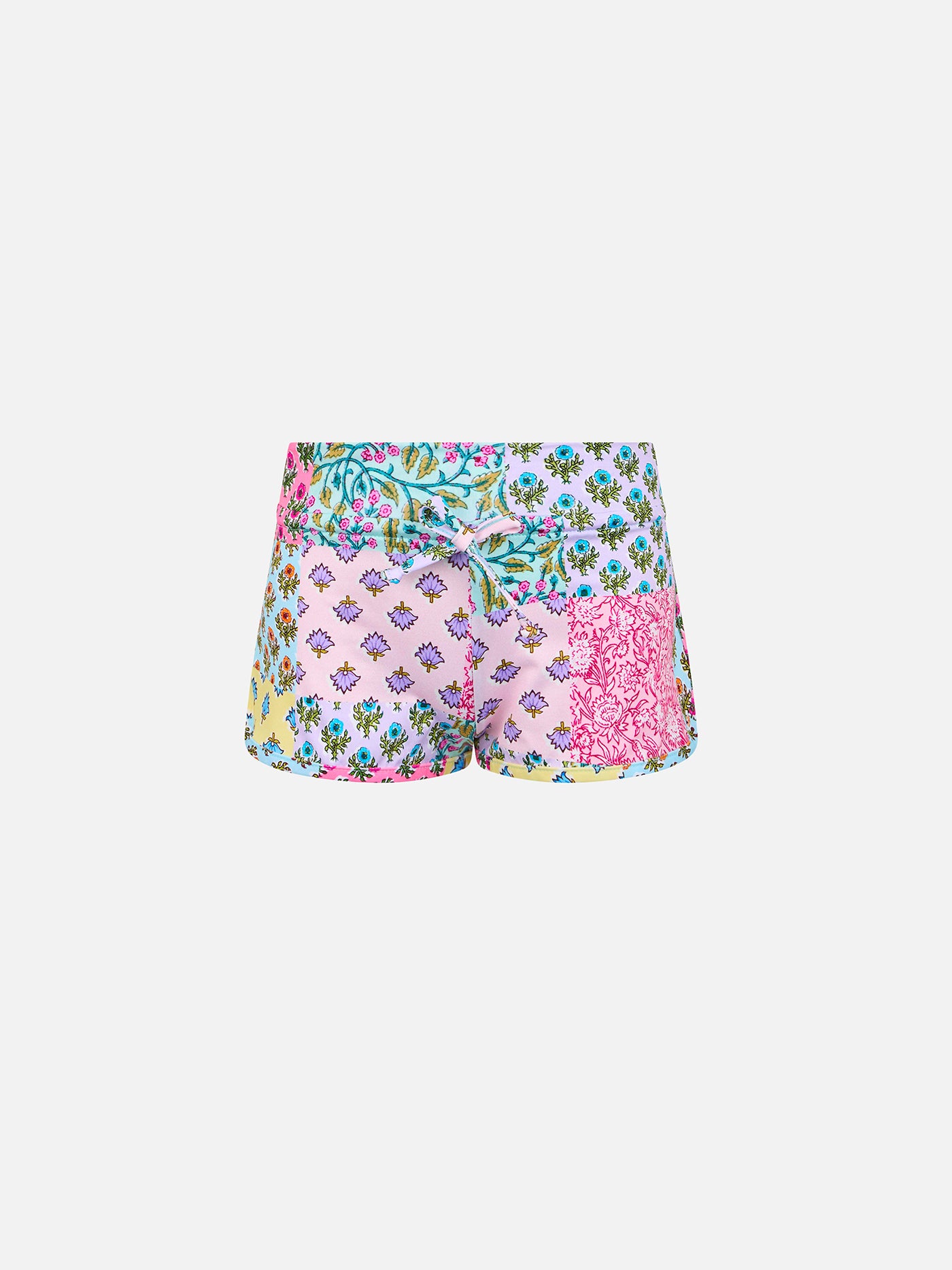 Girl beach shorts Coco with flower print - MC2 Saint Barth