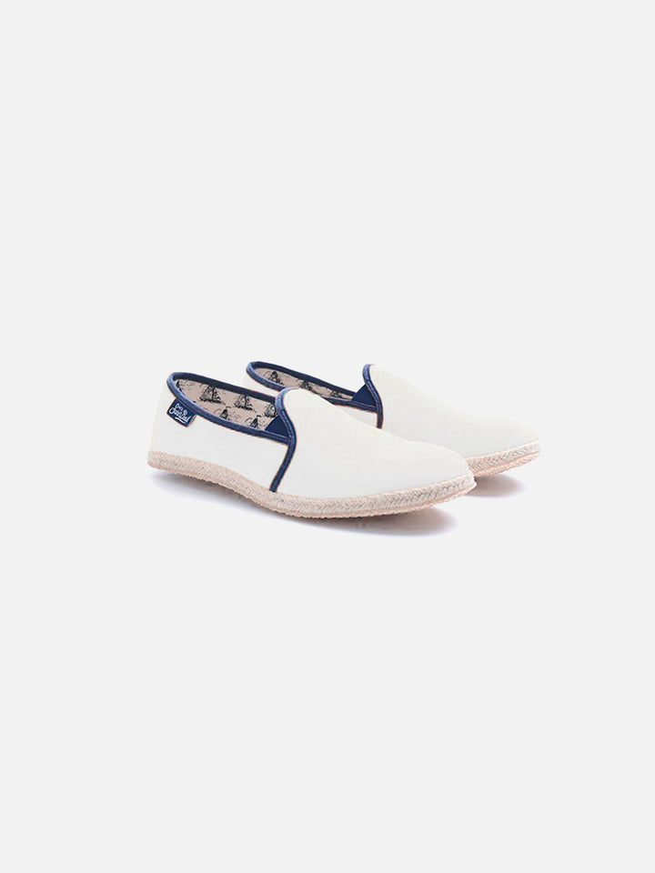 White Canvas Shoes for men - MC2 Saint Barth