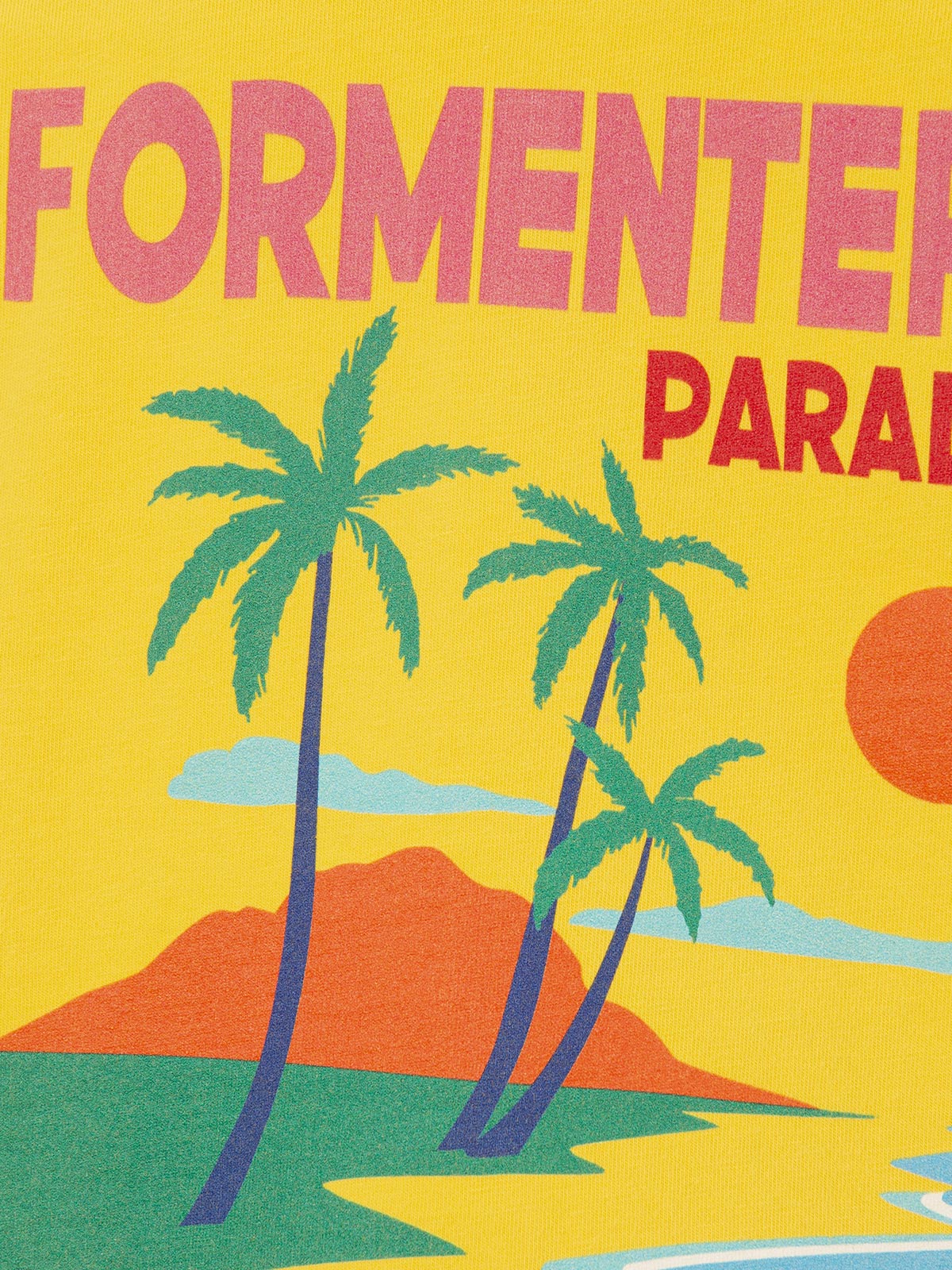 Boy cotton t-shirt with Formentera postcard print - MC2 Saint Barth