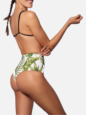 Triangle bikini tropical leaves jumbo print - MC2 Saint Barth