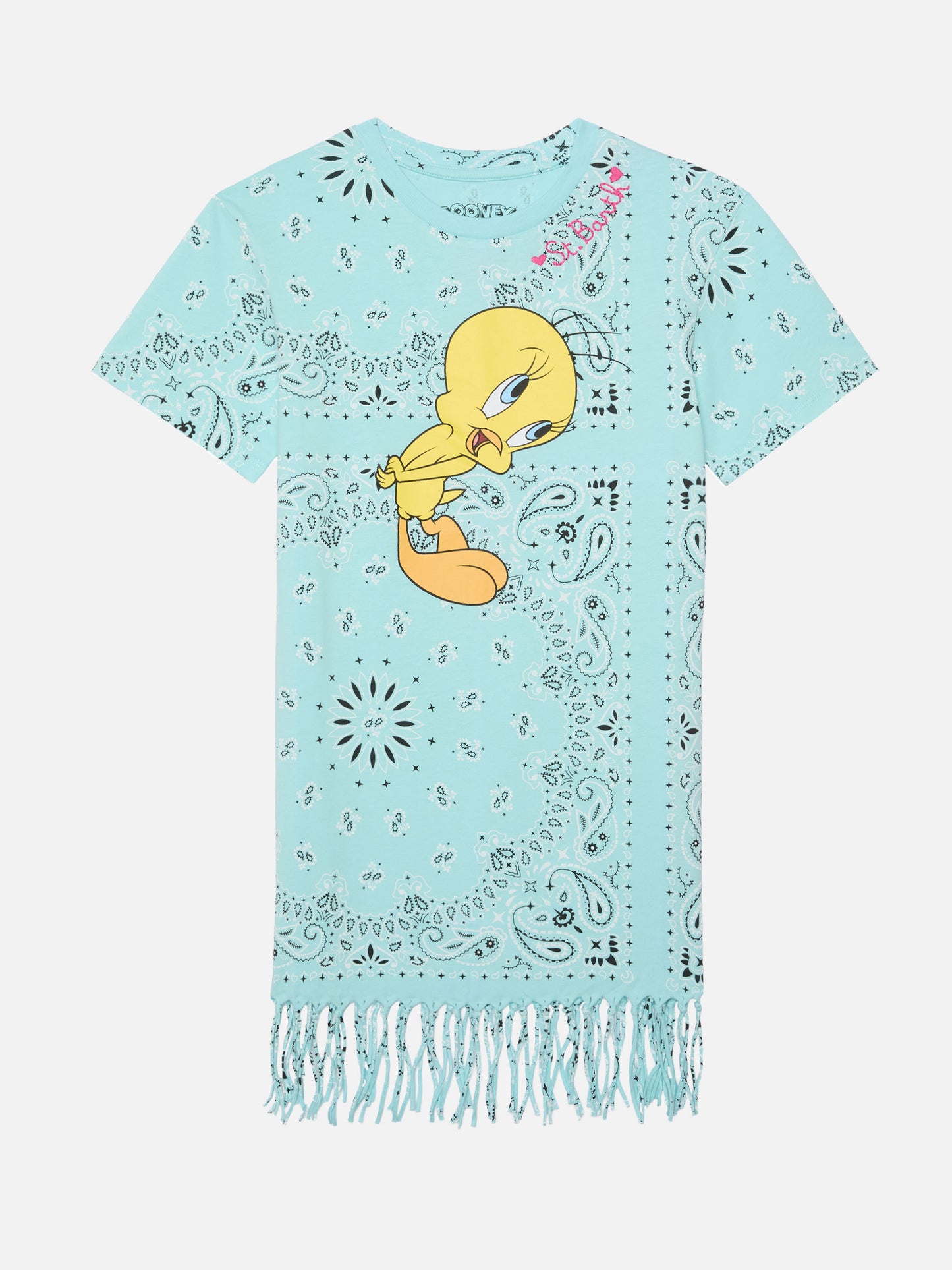 Girl Abbey dress with fringes and bandanna print | WRNER BROS. SPECIAL EDITION