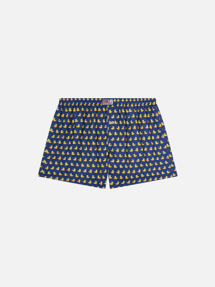 Boxer Adam in cotone con stampa paperelle