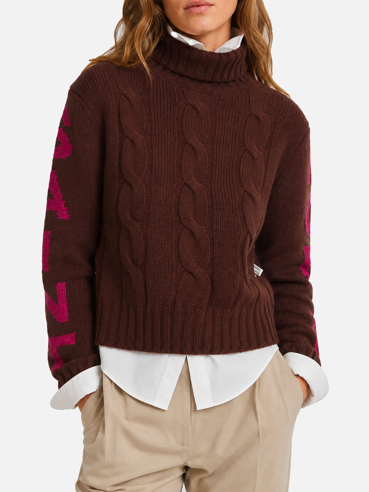 Adler turtleneck sweater with Saint Moritz jacquard