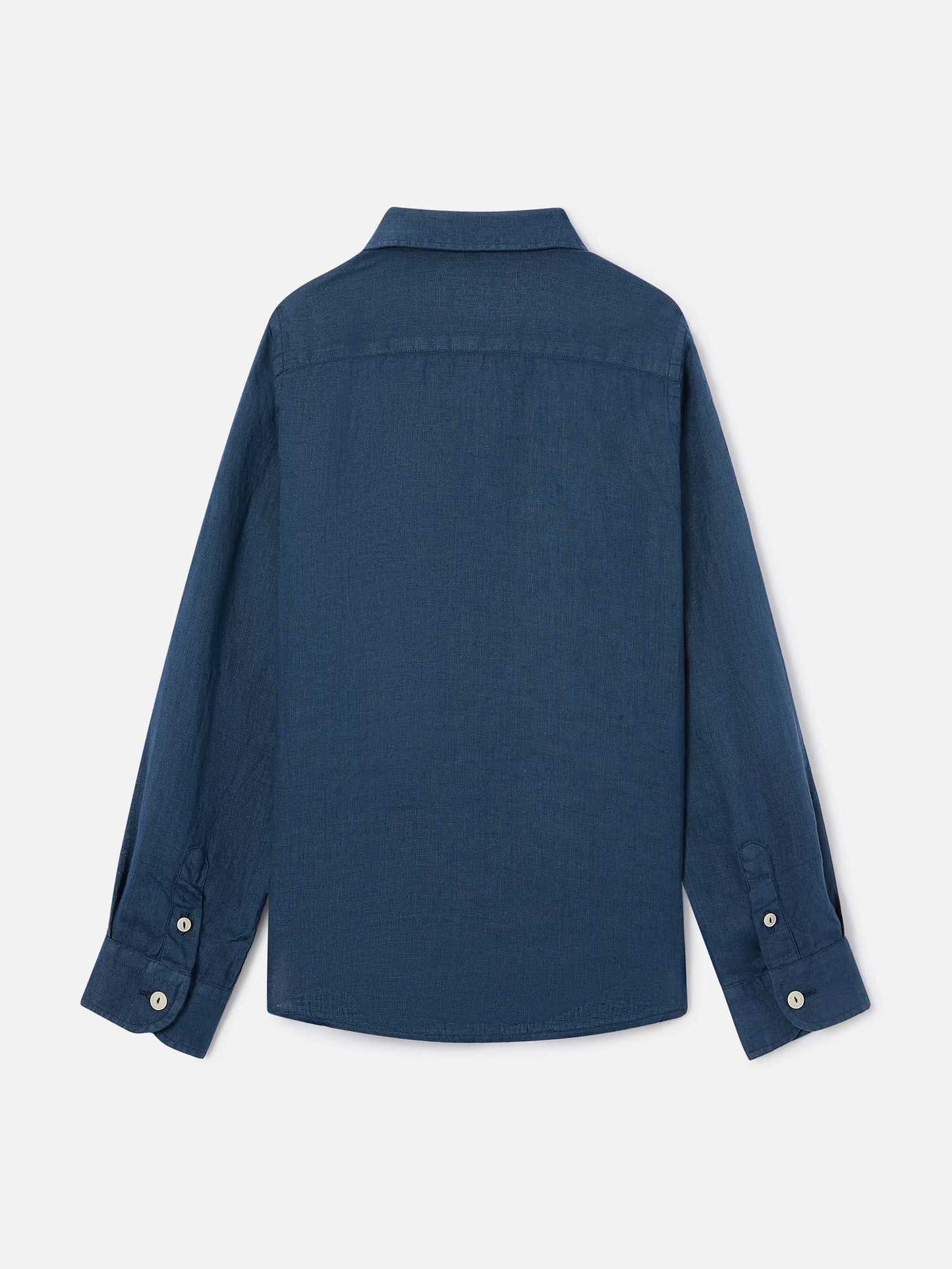 Camicia Agnes in lino blu navy