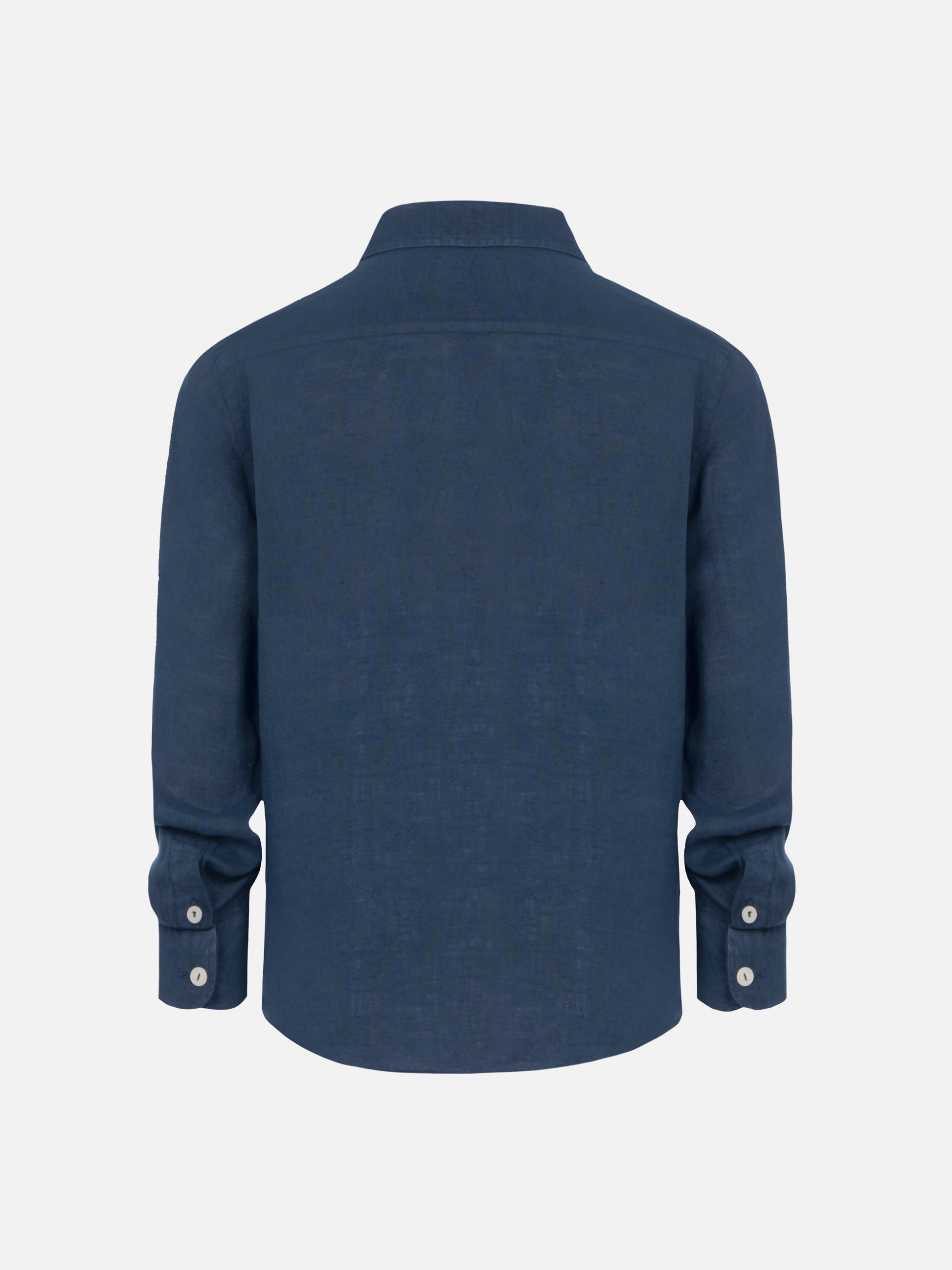 Agnes navy blue linen shirt - MC2 Saint Barth
