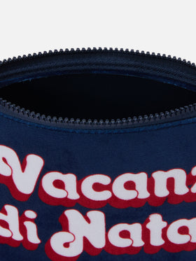 Pochette Aline effetto lana con stampa Vacanze di Natale | VACANZE DI NATALE SPECIAL EDITION
