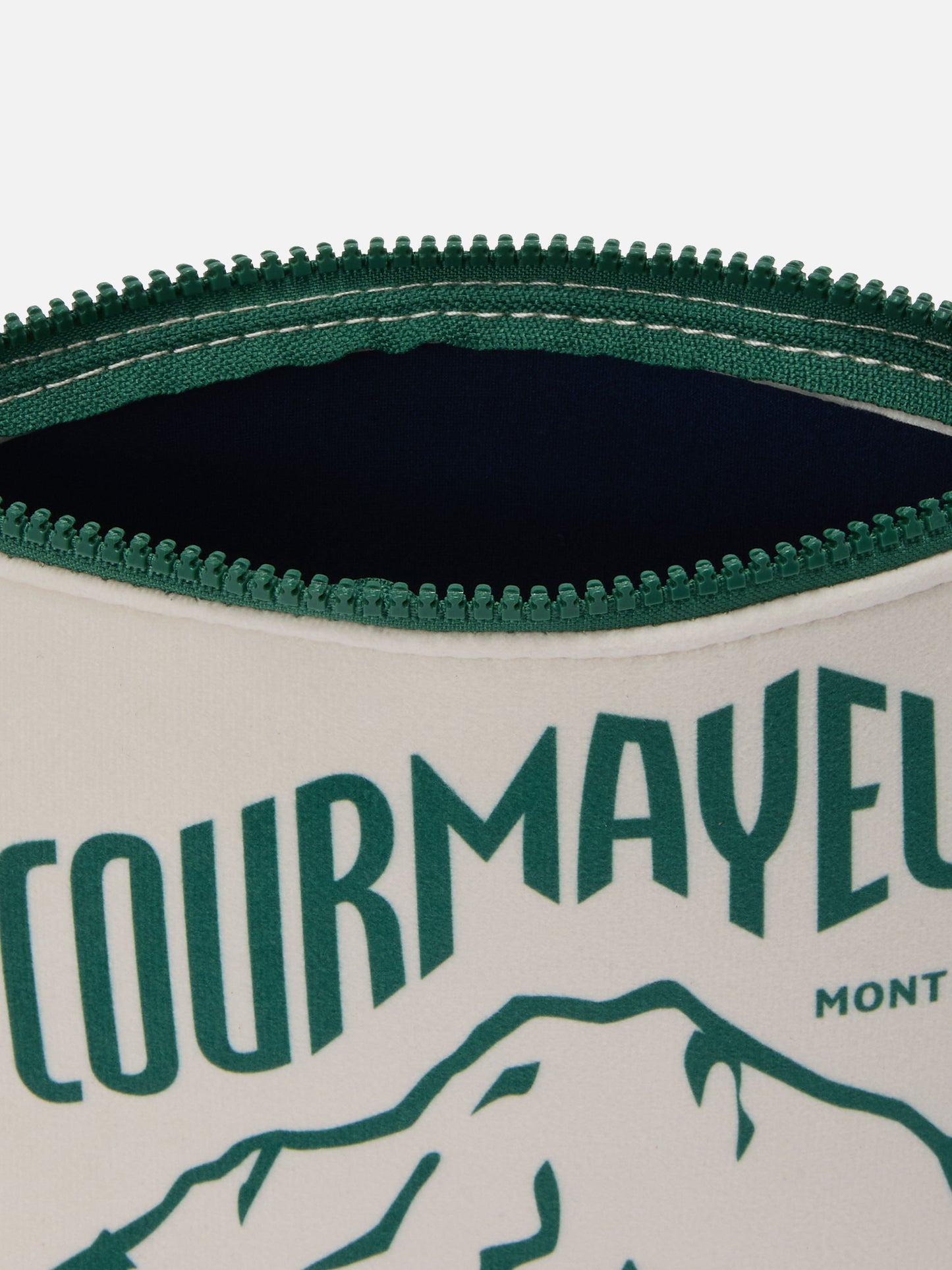 Pochette Aline effetto lana con stampa Courmayeur | COURMAYEUR SPECIAL EDITION