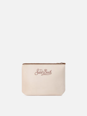 Aline pochette beige avec imprimé Cortina 