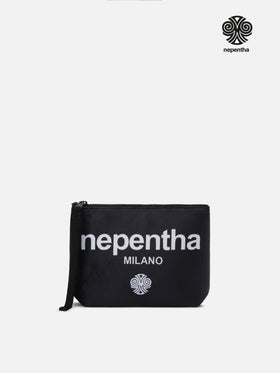 Aline-Pouch aus Wollimitat mit Nepentha-Print | NEPENTHA SPECIAL EDITION