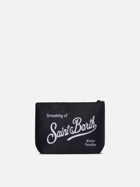 Aline Pouch in wool-effect fabric with Nephenta print | NEPENTHA SPECIAL EDITION