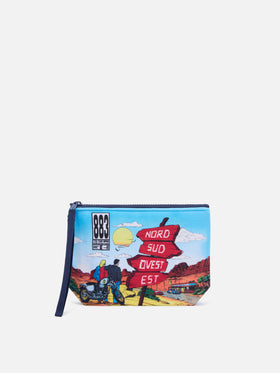 Ligero blue Aline pochette con estampado de portada de álbum | Special edition 