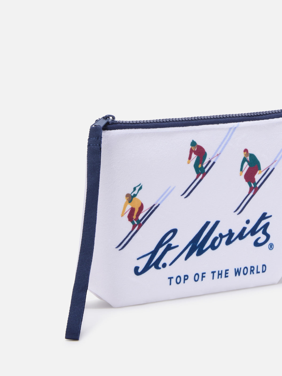 Aline pochette écru avec imprimé St. Moritz | Special edition 