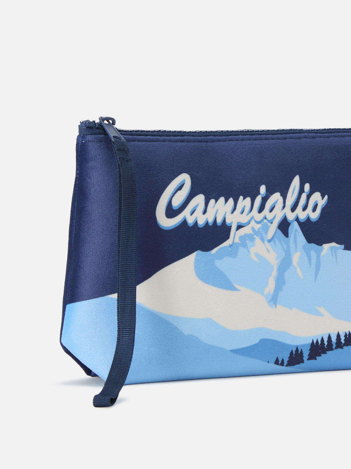 Navy blue Aline pochette with Campiglio print