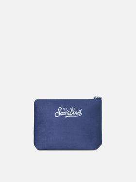 Navy blue Aline pochette with Campiglio print