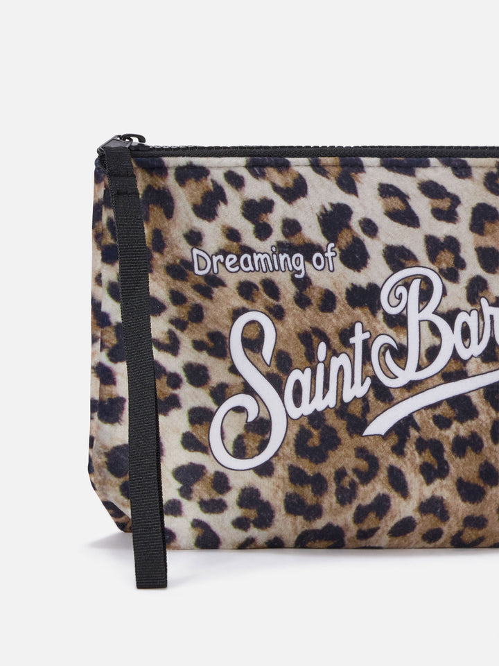 Aline pochette con estampado de leopardo 
