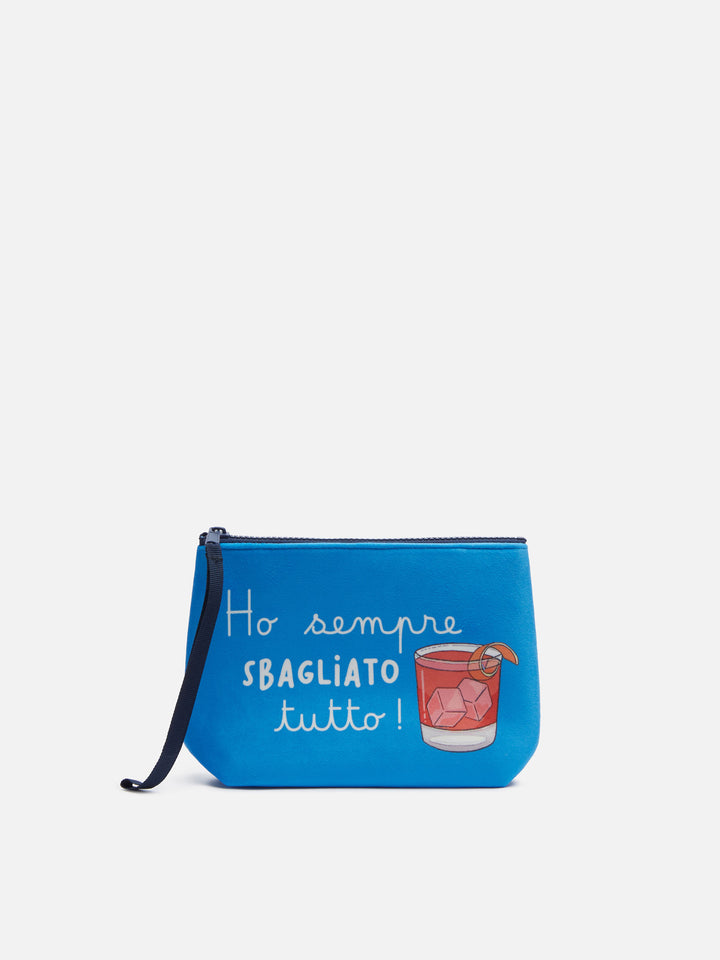 Wooly pochette Aline with Ho sempre sbagliato tutto print - MC2 Saint Barth