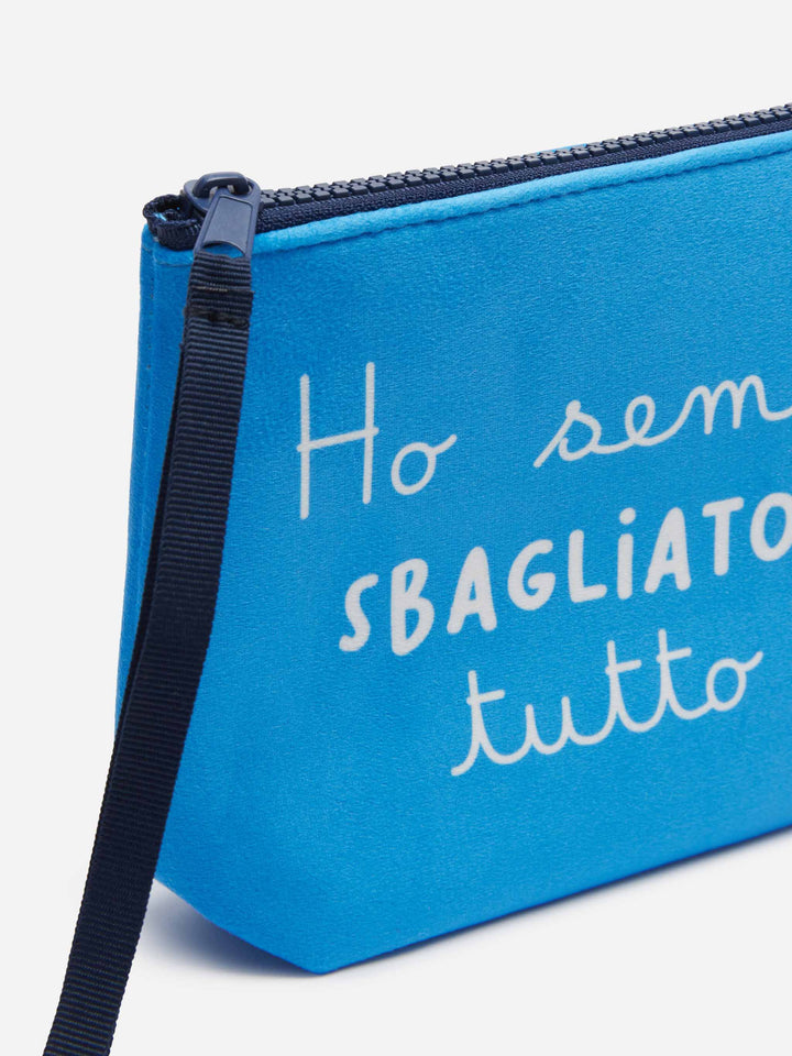 Wooly pochette Aline with Ho sempre sbagliato tutto print - MC2 Saint Barth