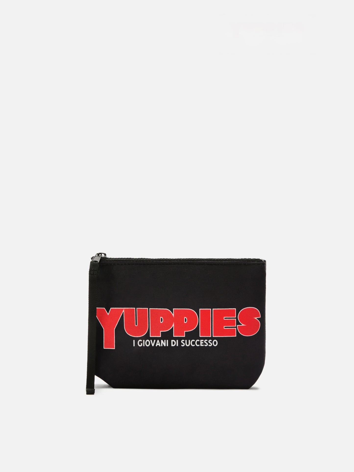 Aline-Pouch aus Wollimitat mit Yuppies-Print | YUPPIES SPECIAL EDITION