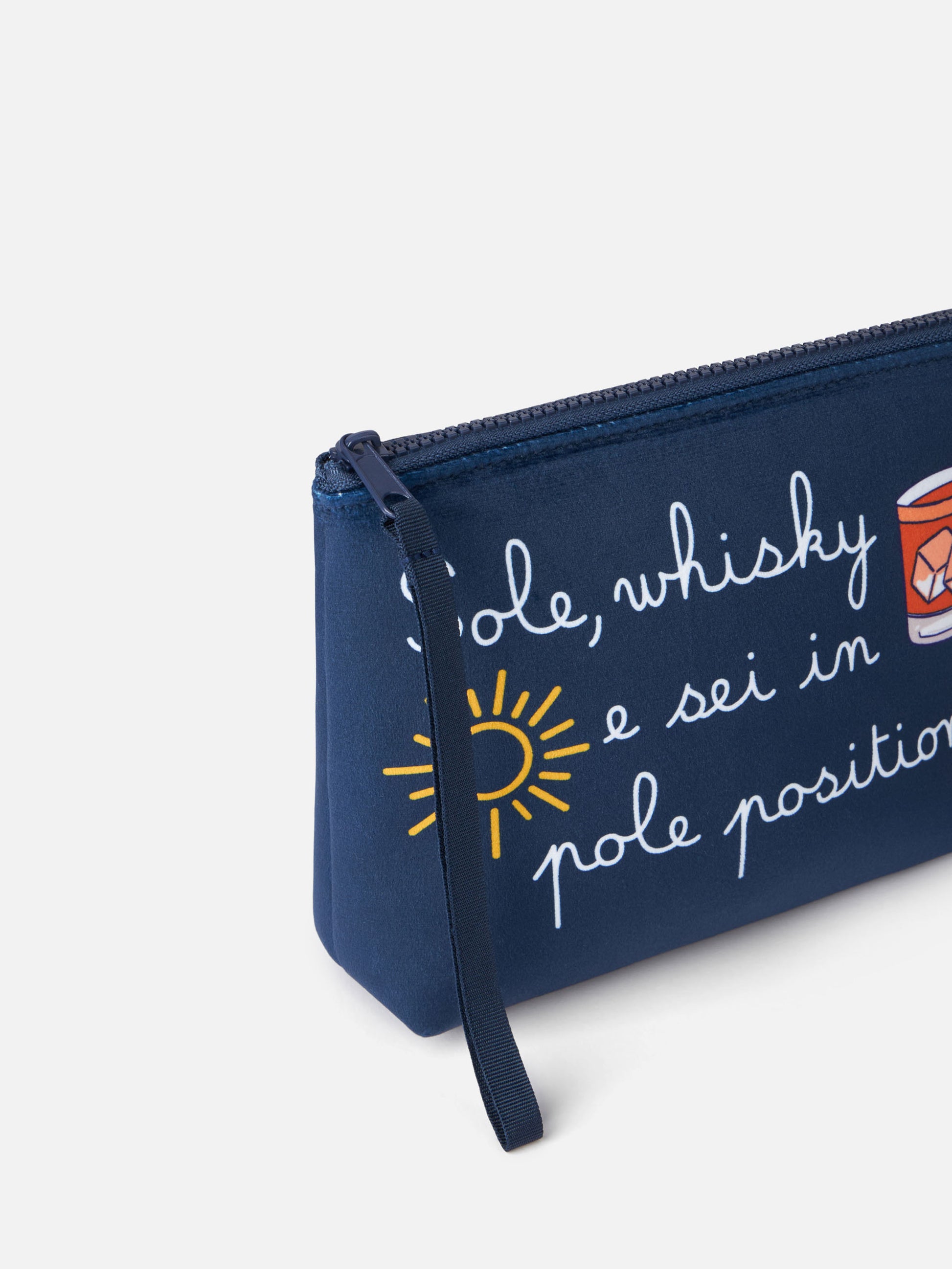 Wooly pochette Aline with Sole, whisky...print | VACANZE DI NATALE SPECIAL EDITION - MC2 Saint Barth