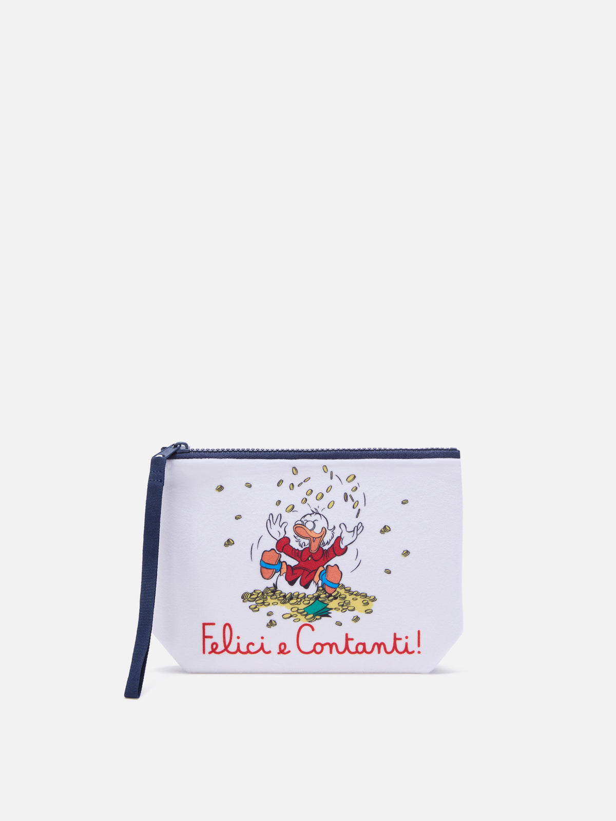 Aline pochette en blanco roto con estampado de Scrooge McDuck | Special edition 