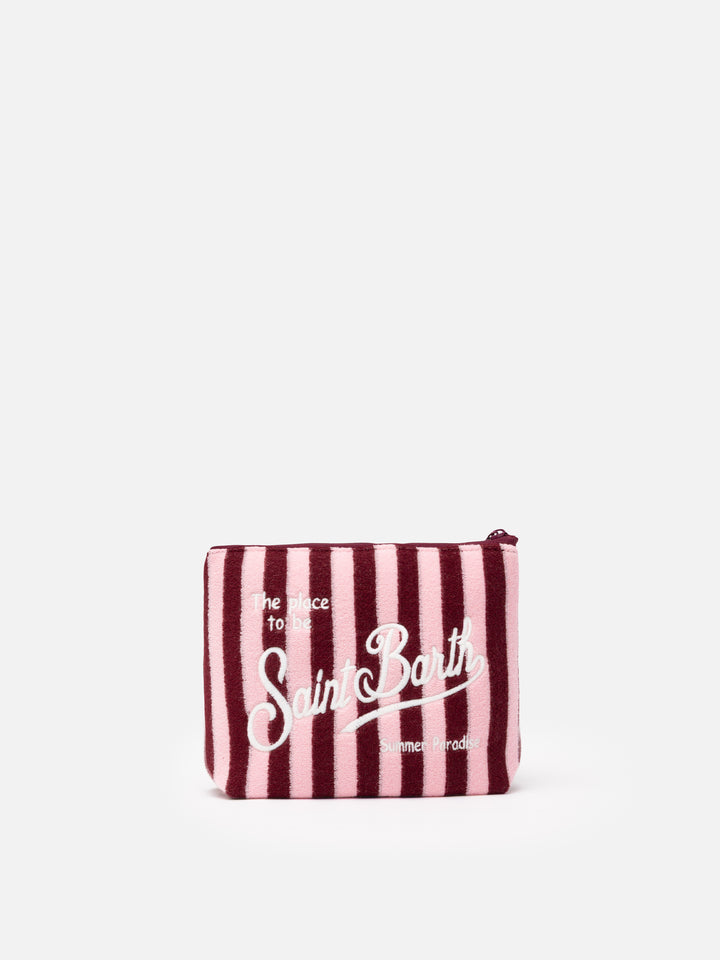 Aline striped embossed terry pochette - MC2 Saint Barth