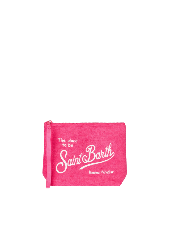 Aline fuchsia embossed terry pochette - MC2 Saint Barth