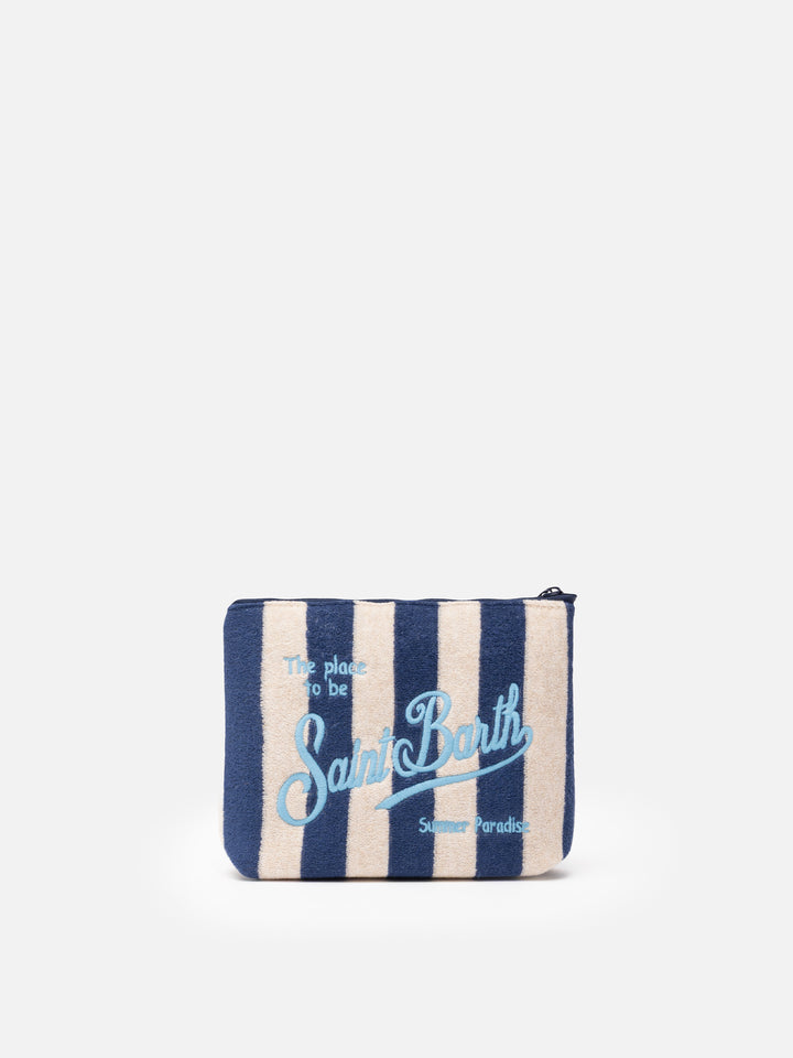 Aline striped embossed terry pochette - MC2 Saint Barth