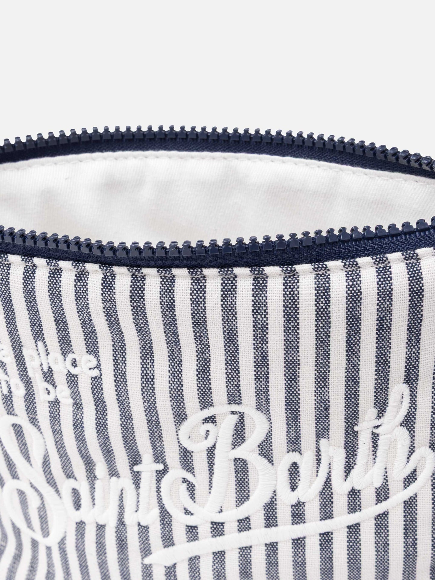 Aline Soft cotton linen pochette with striped print - MC2 Saint Barth