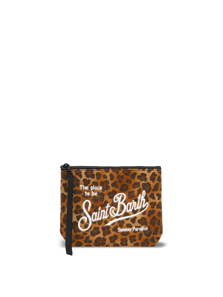 Aline lurex pochette with animalier print - MC2 Saint Barth