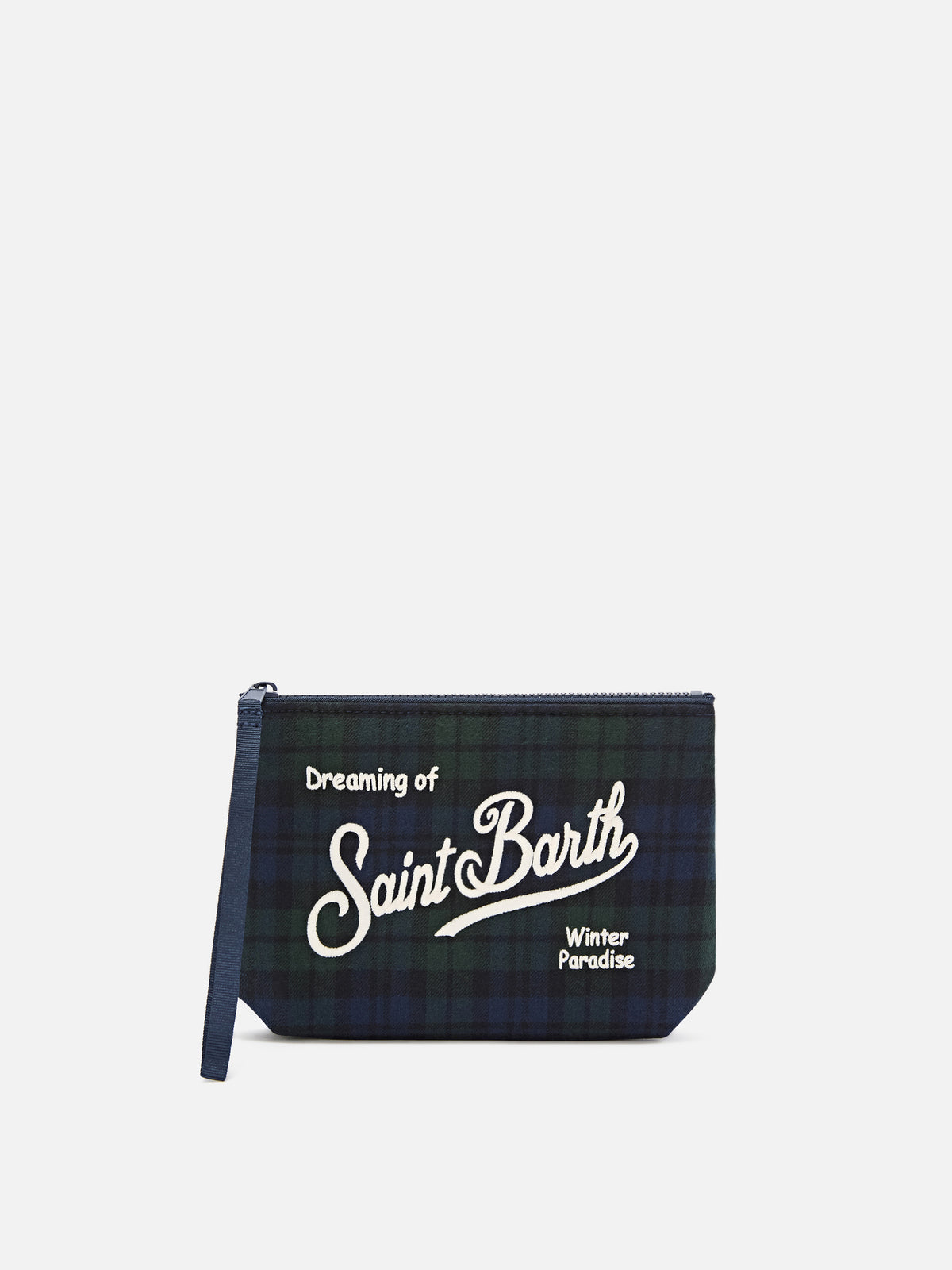 Aline Wollmischung pochette mit Tartanmuster 