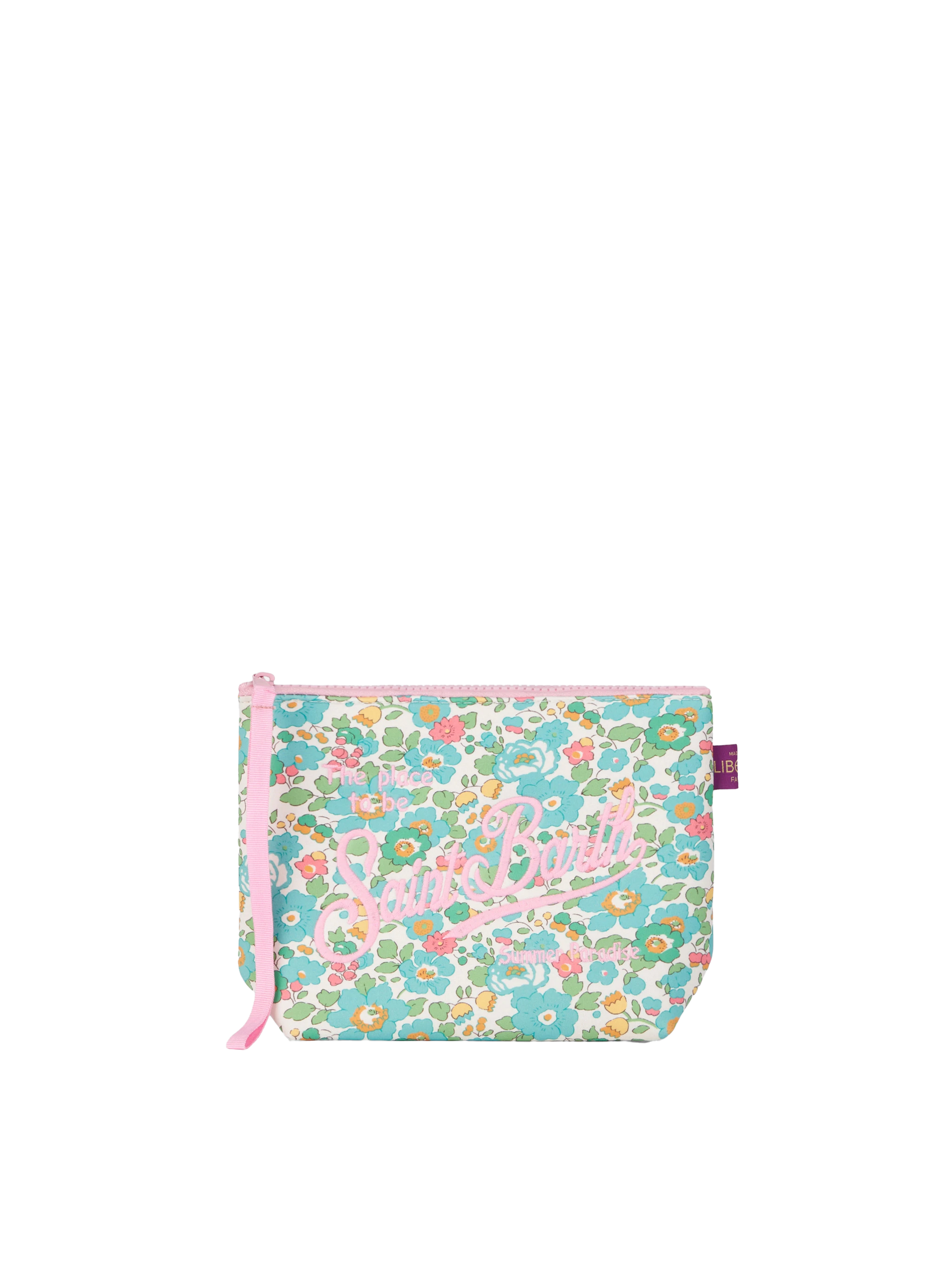 Aline scuba pochette with Betsy print | MADE WITH LIBERTY FABRIC - MC2 Saint Barth
