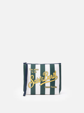 Aline scuba pochette with striped print - MC2 Saint Barth