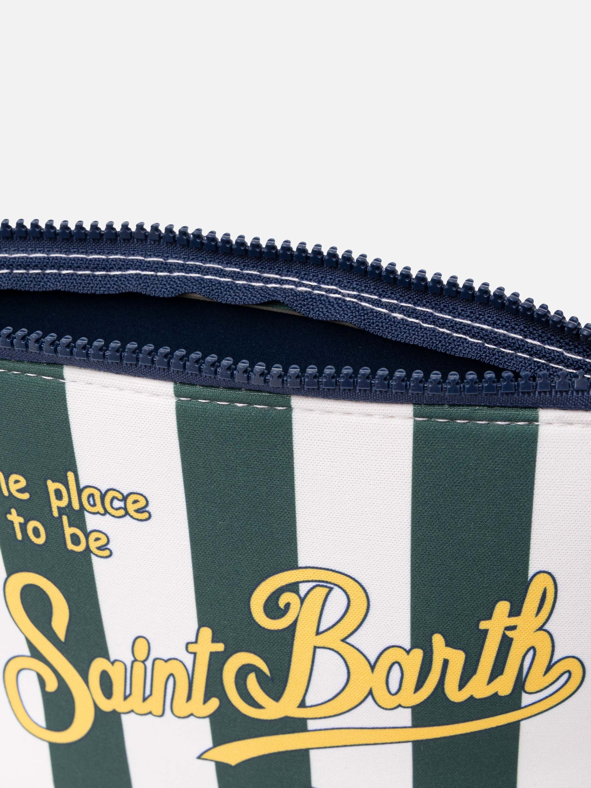 Aline scuba pochette with striped print - MC2 Saint Barth