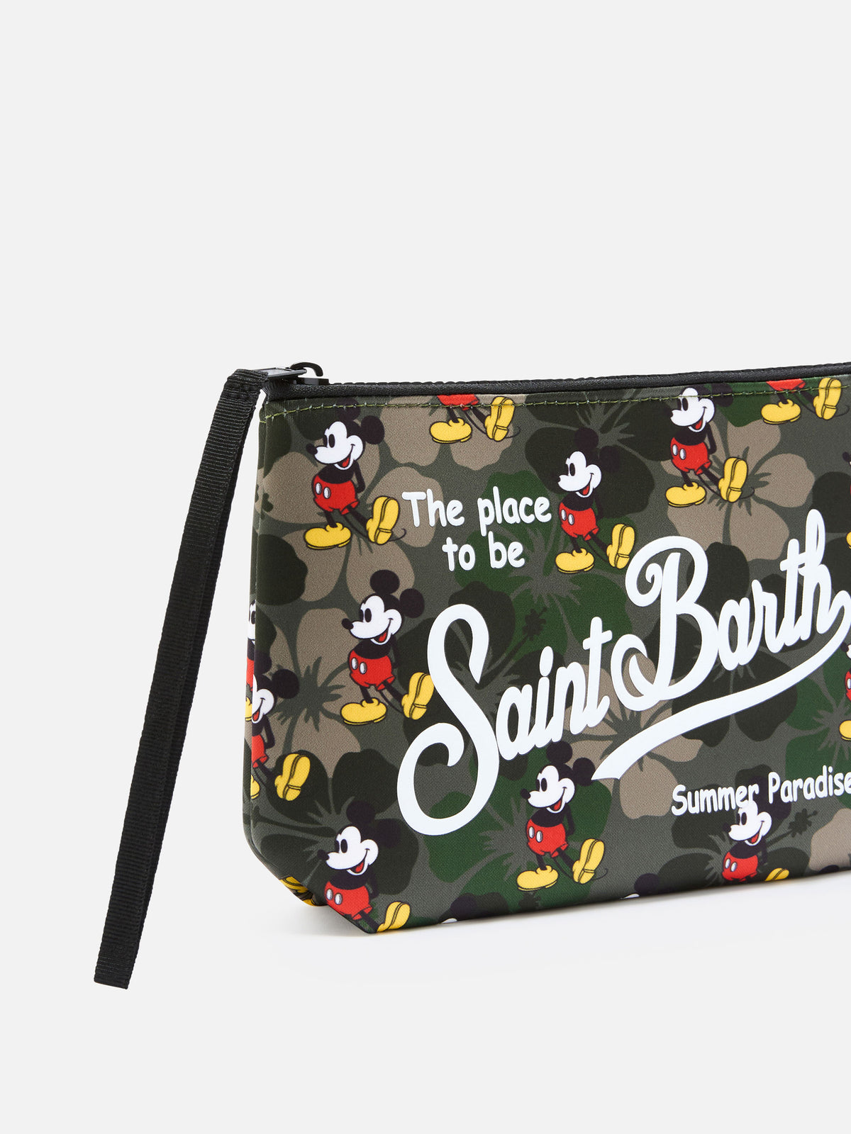 Pochette Aline in scuba con stampa Mickey hibiscus | DISNEY SPECIAL EDITION