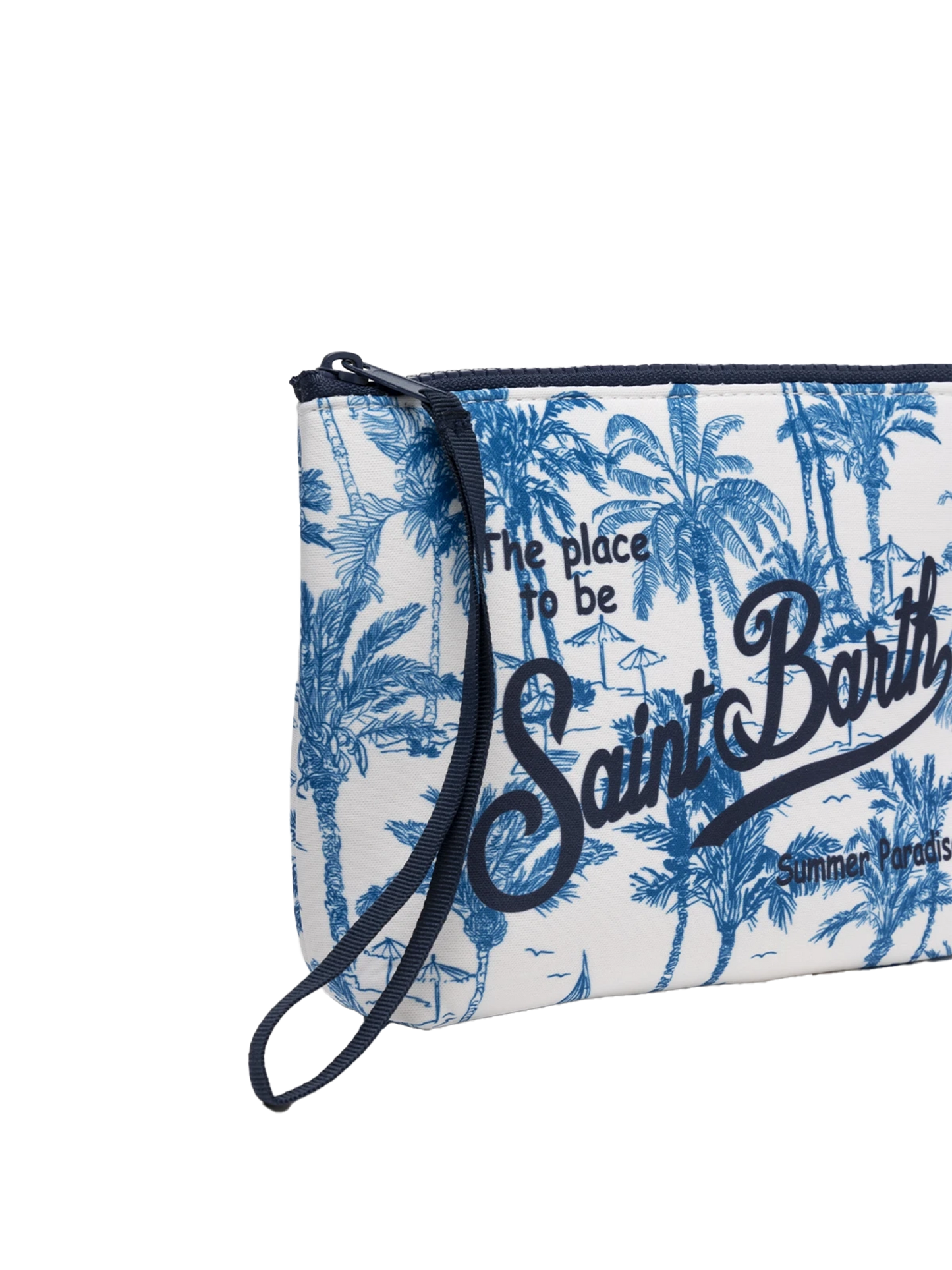 Aline scuba pochette with toile de jouy print - MC2 Saint Barth