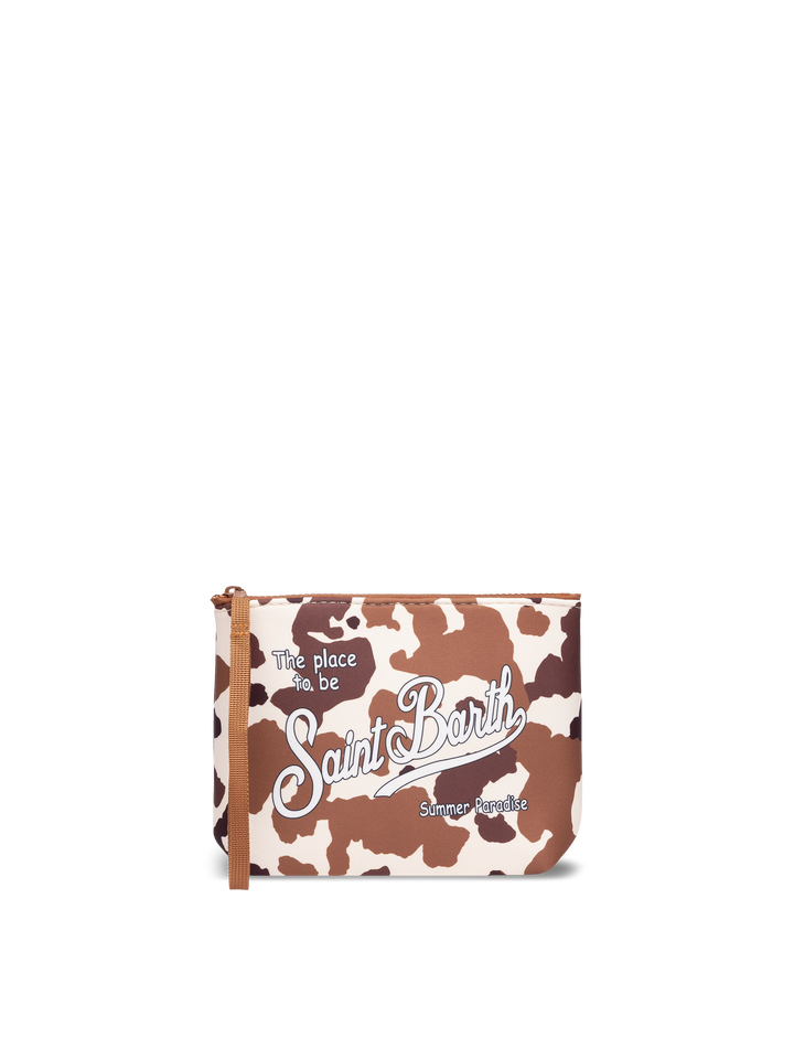 Aline scuba pochette with cow print - MC2 Saint Barth
