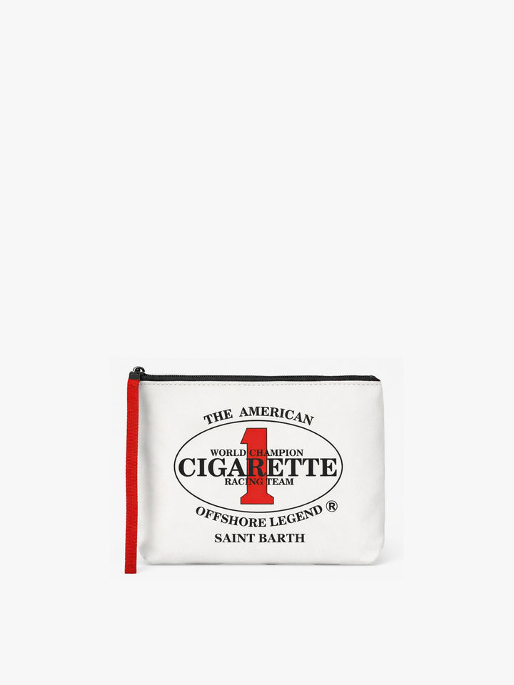 Aline white scuba pouch with Cigarette Racing Team embroidery | Special Edition