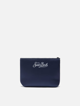 Aline blue scuba pouch with Cigarette Racing Team embroidery | Special Edition