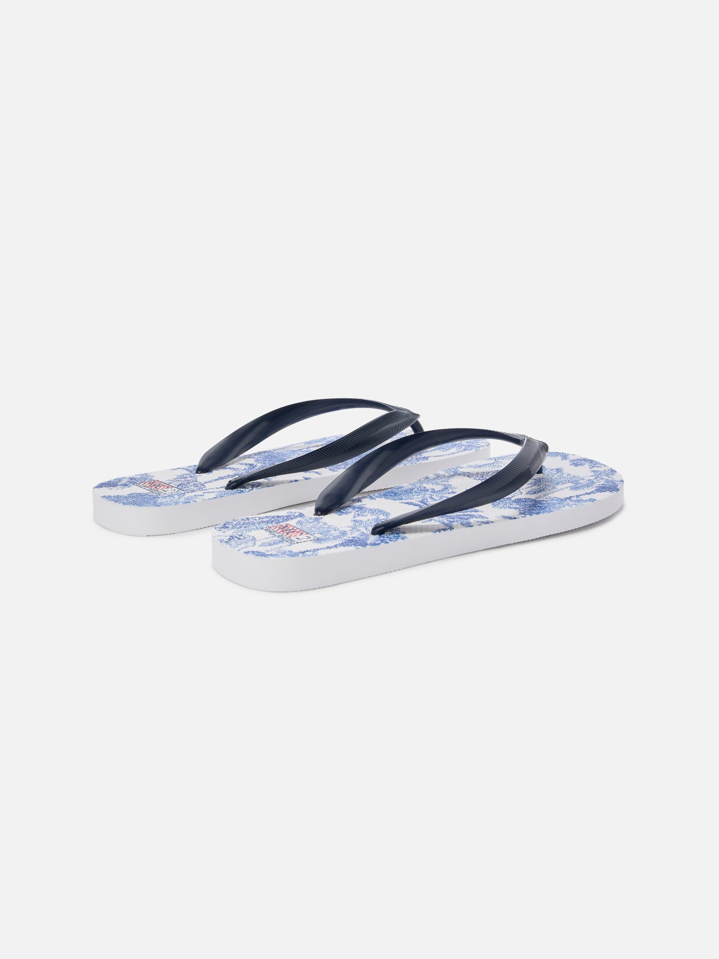 Chanclas slip-on de goma Alma con estampado Toile de Jouy 