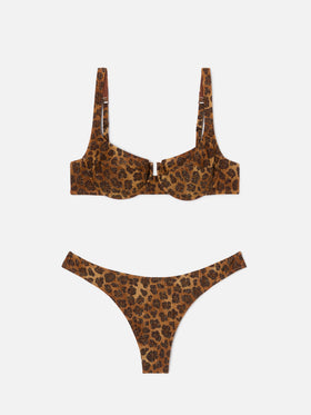 Amira Naomi animalier lurex bikini