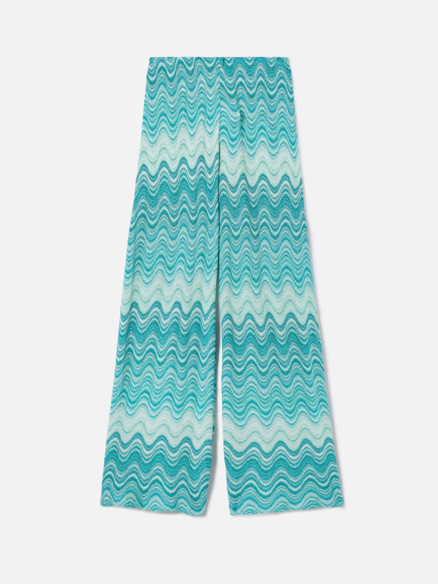 Pantalon long raschel dégradé Aqua green Amalia 