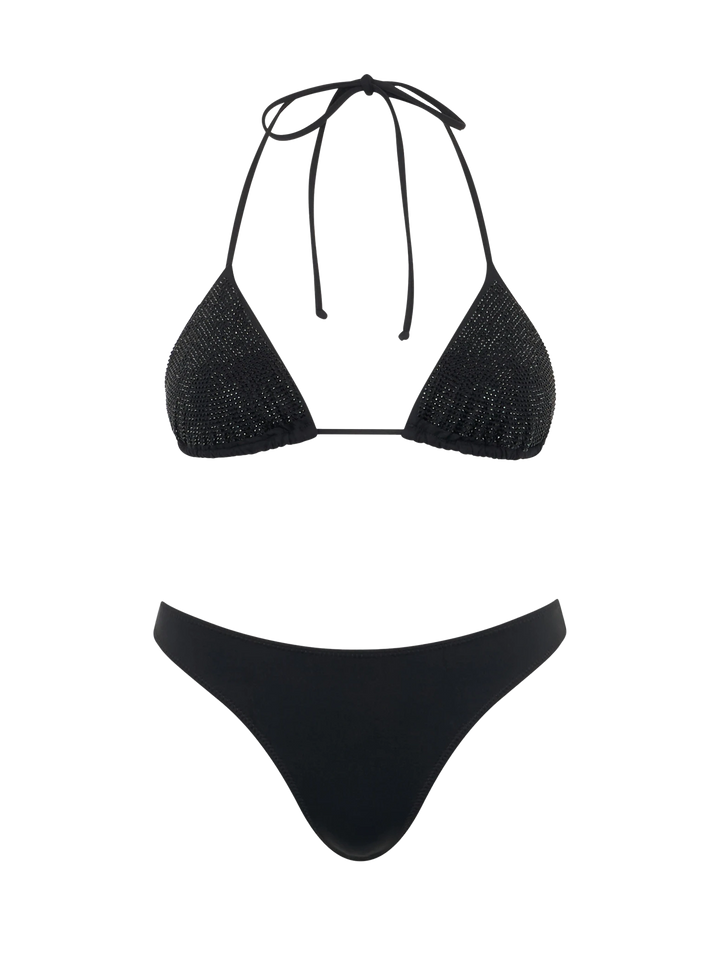 Woman triangle bikini Annabelle Virgo with rhinestones - MC2 Saint Barth