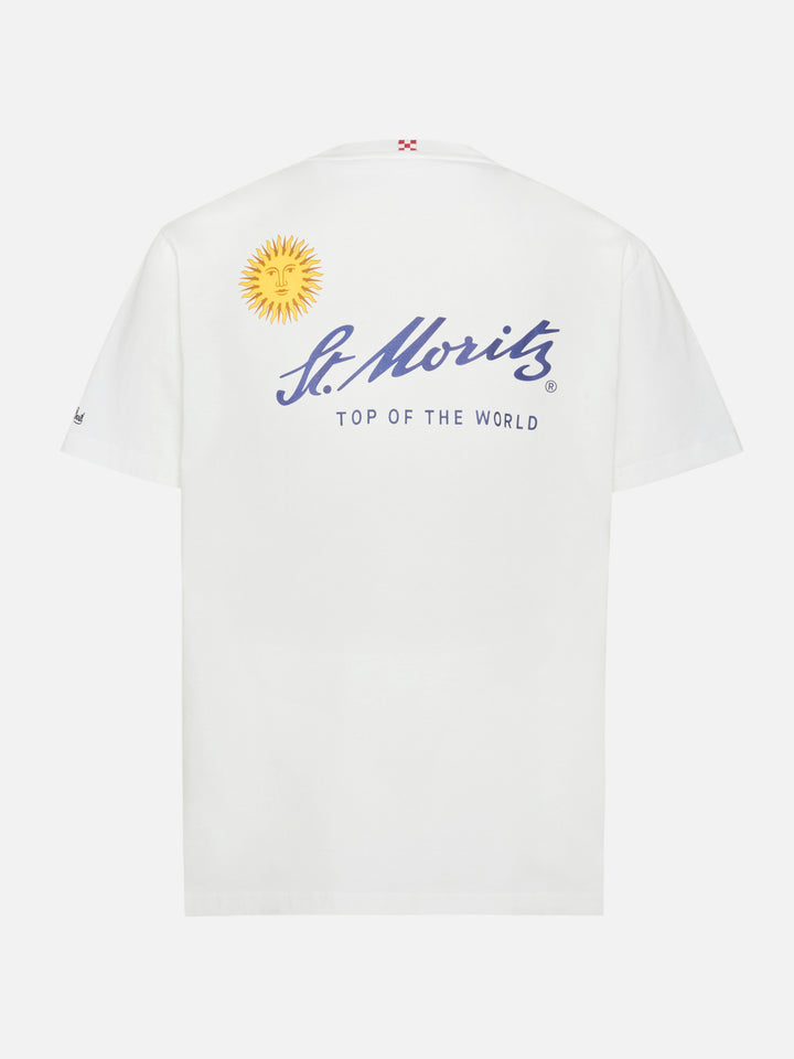 Winter cotton t-shirt Arnott with St. Moritz print | ST. MORITZ TOP OF THE WORLD SPECIAL EDITION