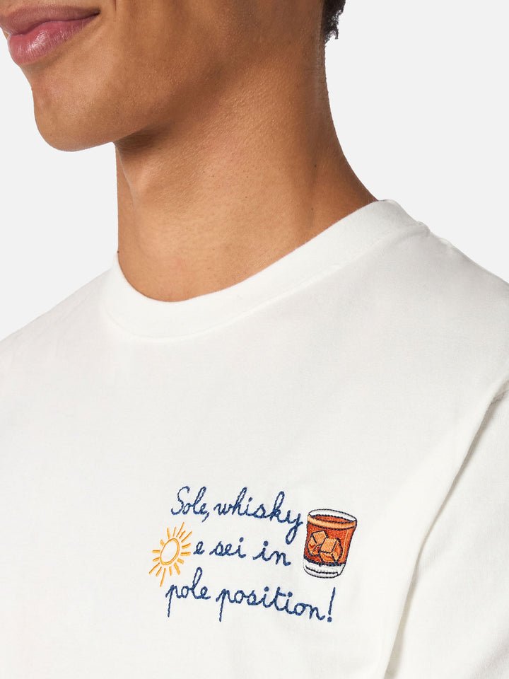 Man t-shirt Arnott with Sole, whisky... embroidery | VACANZE DI NATALE SPECIAL EDITION - MC2 Saint Barth