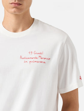 Winter-Baumwoll-T-Shirt von Arnott mit „Praticamente Marocco...“-Stickerei | YUPPIES SPECIAL EDITION