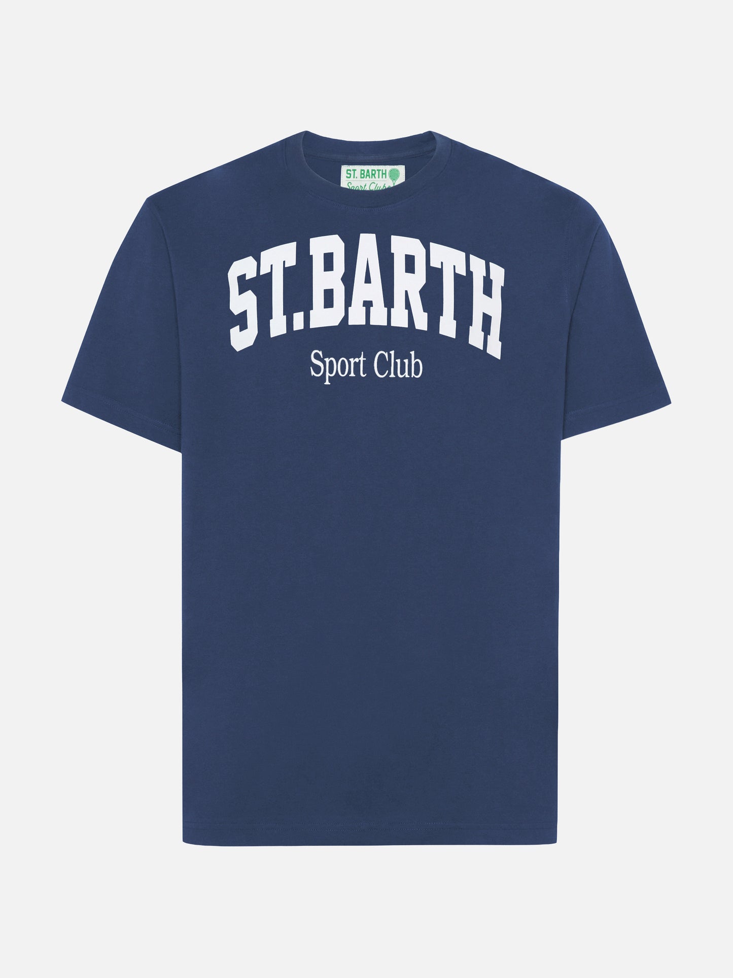 Arnott Baumwoll-T-Shirt in Blau mit St. Barth Sport Club-Aufdruck