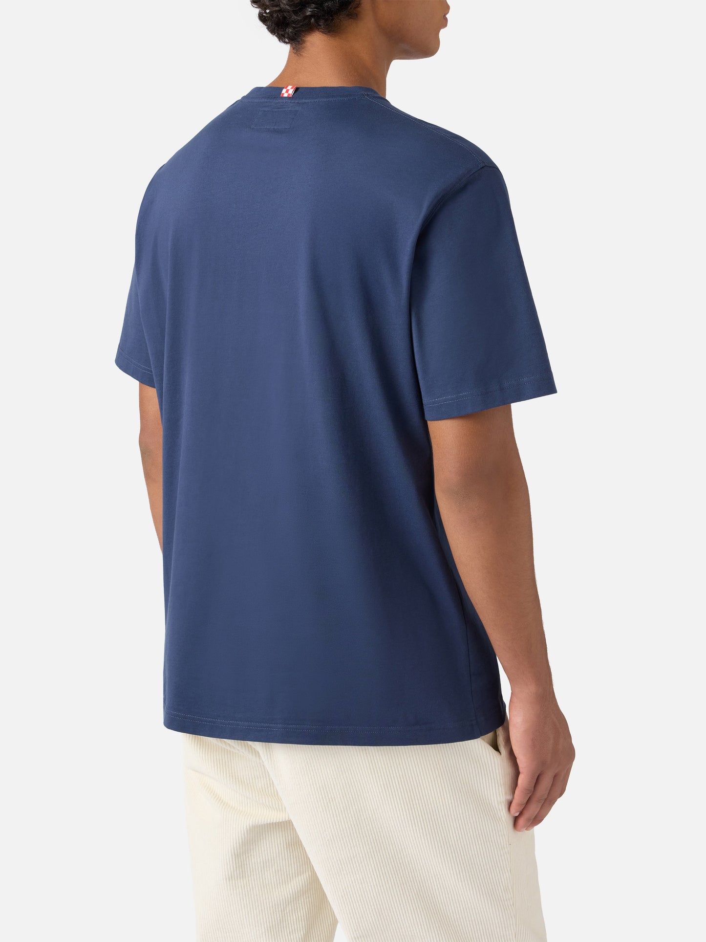 Arnott Baumwoll-T-Shirt in Blau mit Snoopy-Stickerei „Mein Leben ist kompliziert“ | PEANUTS SONDEREDITION